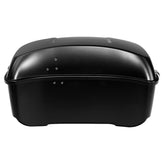 HR3 Black Denim 13.7" King Size Touring Trunk Luggage For 14-24 Harley Touring